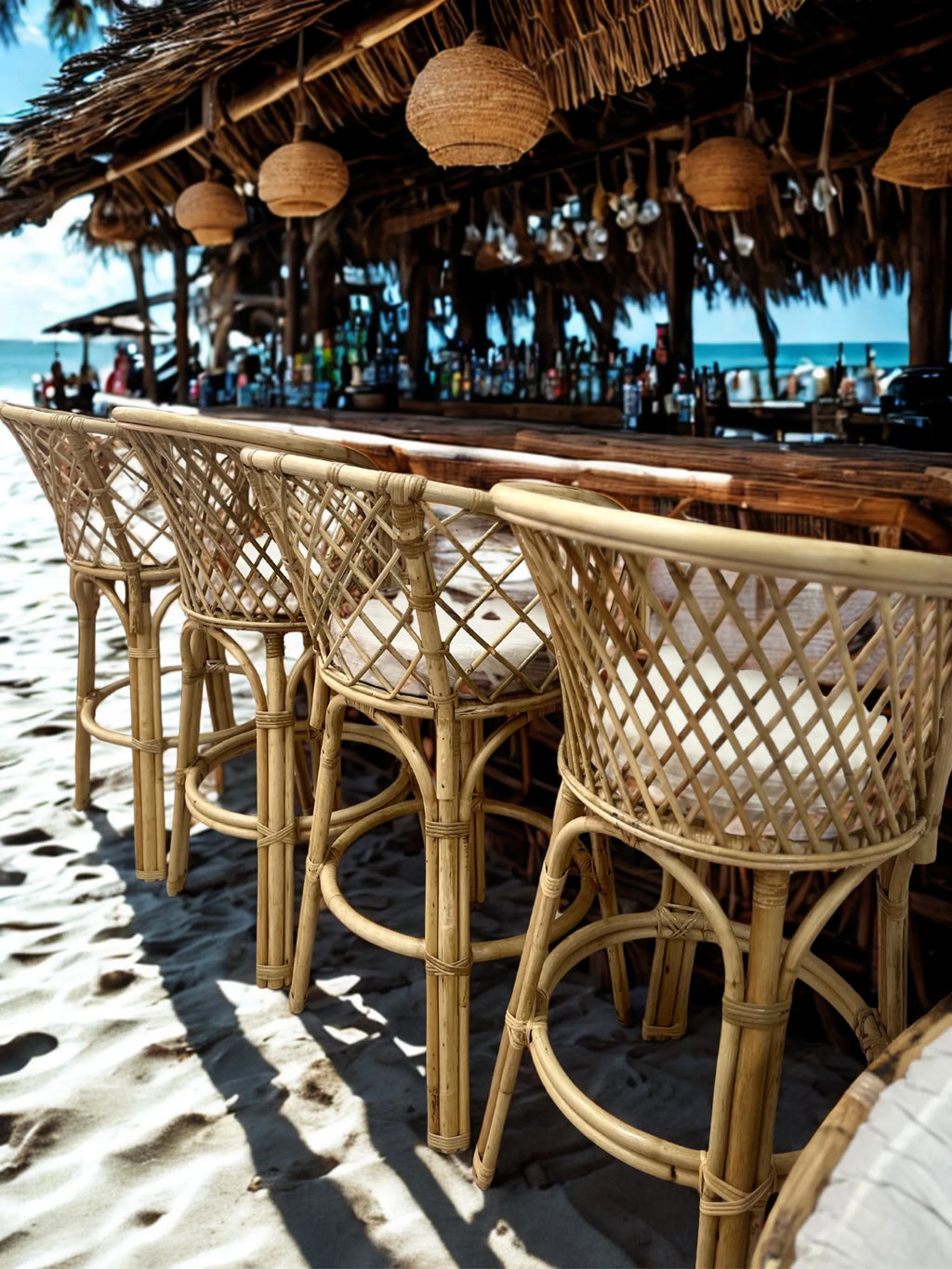 Lattis - Tabouret haut