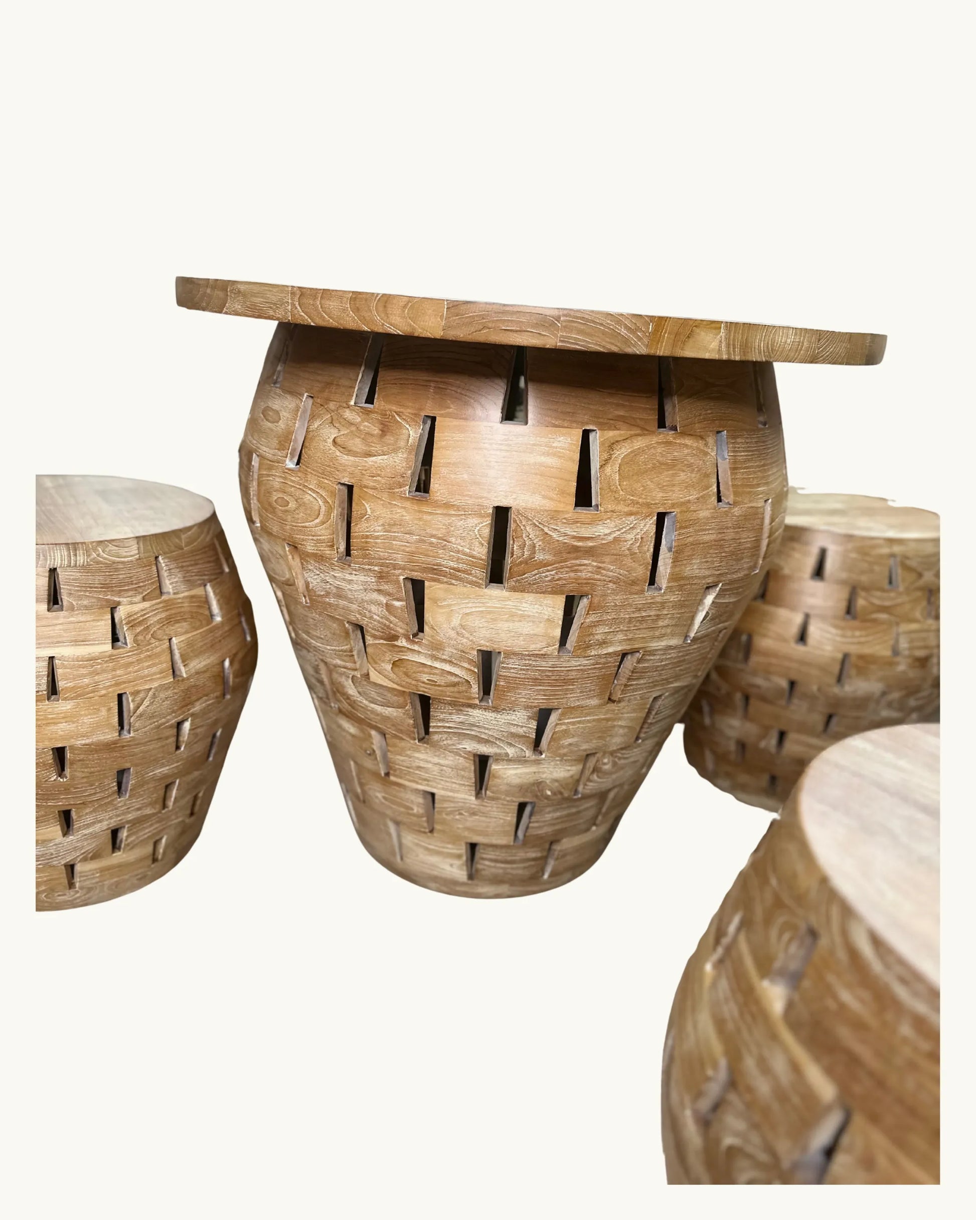 Tambora - Ensemble table et tabourets